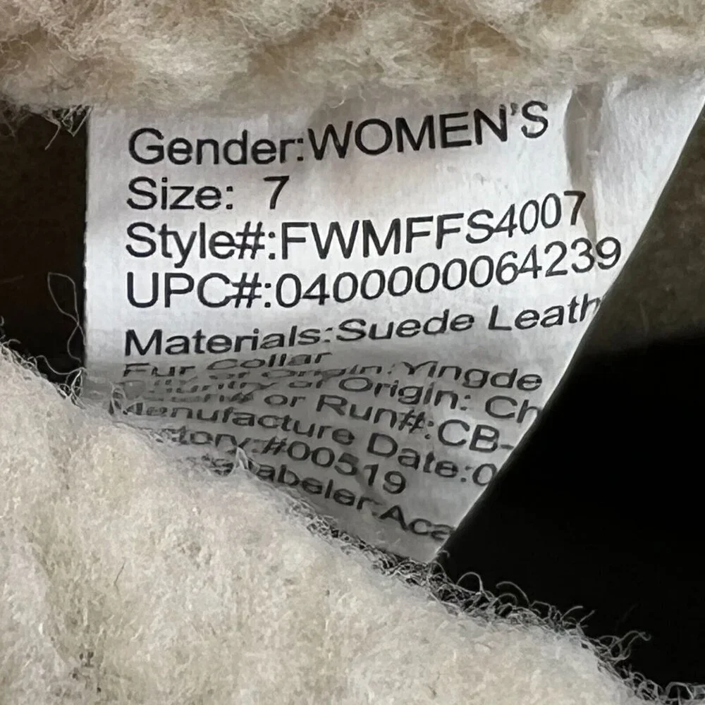 Magellan Womens FWMFFS4007 Suede Leather Duck Pac Warm Thinsulate Size 7 Boots